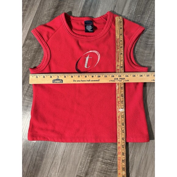 VINTAGE Tommy Hilfiger Shirt Adult Red Tank Top Tommy Y2K Size Read - Picture 4 of 6